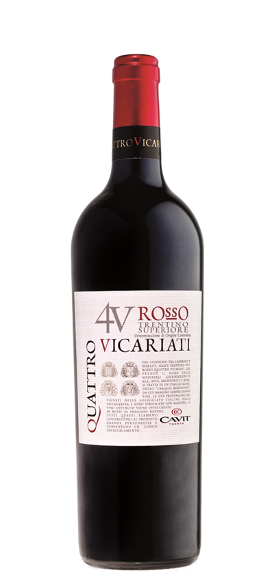 QUATTRO VICARIATI ROSSO - Cavit, vendita online vini bianchi, rossi, rosati